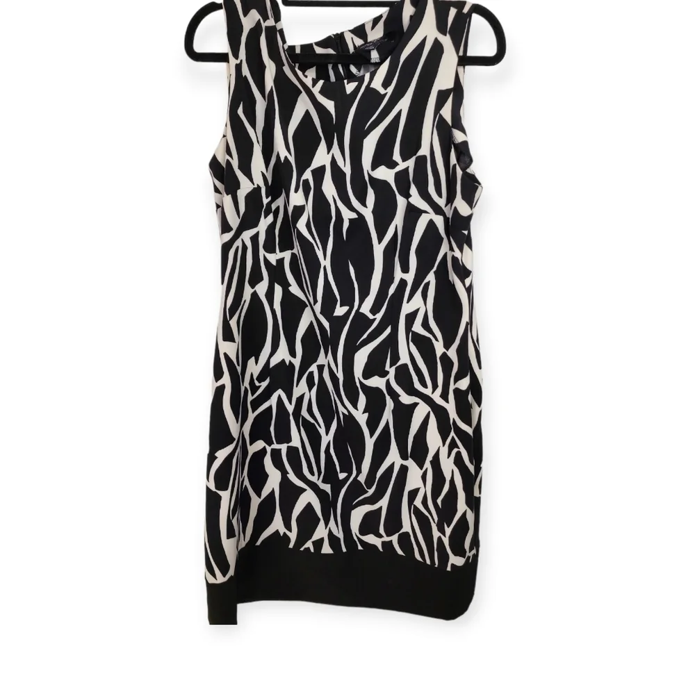 Ronnie Nicole dress black with white sleeveless size 16 - Picture 7 of 13